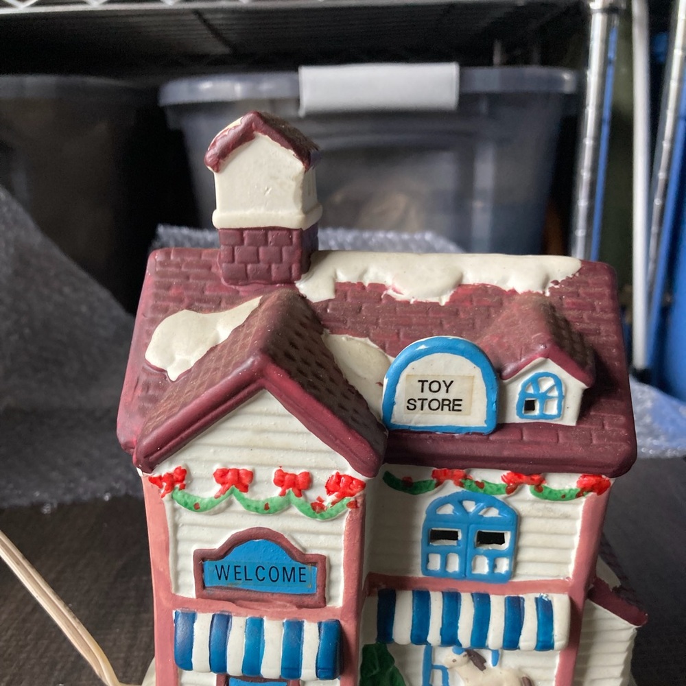 Toy Store Ceramic Lighted House Holiday Winter